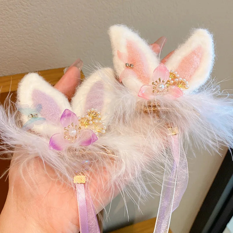 Sweet Ancient Style Girl Butterfly Tassel Hair Clip Chinese Style Hanfu Hair Accessories Hairclip