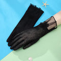 Fashion Lace Outdoor Driving Women Anti UV Summer Protect Sun Gloves