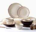 Vintage 10-Piece Ceramic Dinnerware Set Combined Dinner Plates Bowl Mug Cup Dish for Table Use