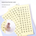 Nail Sticker Digital Label Round Transparent Digital Sticker Polish Lipstick Color Number Sticker Label