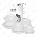 Chinese Hot Silicone Rubber Vacuum Cupping Massage Back Gua Sha Ventosas Suction Anti-Cellulite Skin Lift Physiotherapy Jars Set