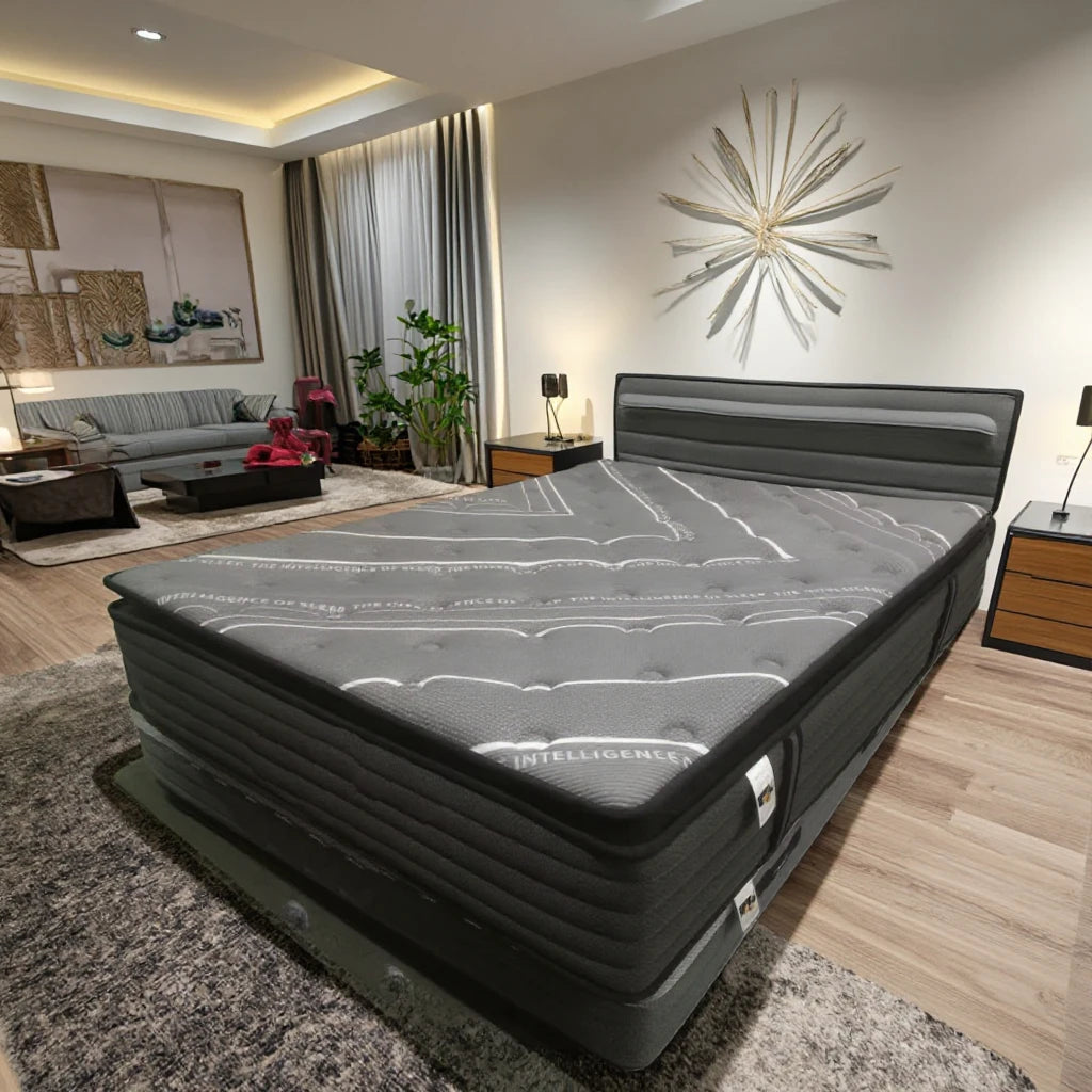 Colchon En Caja Enrollable Mattresses in Box 12 Inch Pocket Spring Mattress