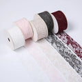 Sunjoy Satin Polyester Ribbon Handmade DIY Sewing Craft for Gift Packaging & Costume Hat Decoration with Iris Lace Trim