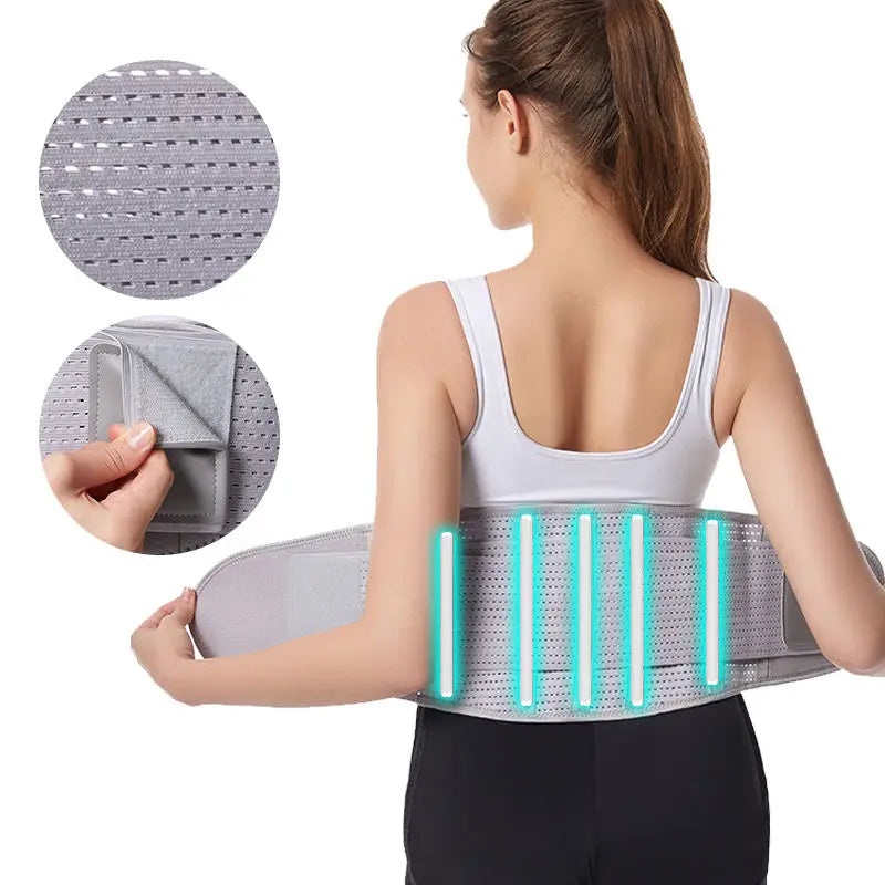 Custom Logo Fitness Protection Belt Band Elastic Lower Back Support Waist Brace for Pain Relief