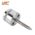 YMC Stainless Steel Glass Rail Standoff Polished Surface Side Mounted Clamps Secure Installation for 12-21.5mm Glass