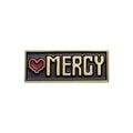 Dark Romance Accessories Red Heart Mercy Enamel Pins Gothic Black Brooches for Clothing Collar Lapel Badge Metal