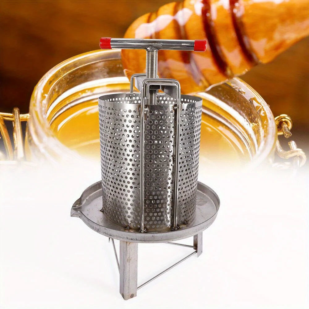 Professional Stainless Steel Bee Wax Press Machine New Condition for Bee Farms