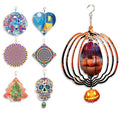 Auplex 8 10 Inch Metal Wind Spinner Sublimate Blanks Hanging Flower Wind Spinners