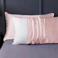 Pink Silk Neck Pillow Cushion Cover Custom Pure Natural Mulberry Silk Pillowcase