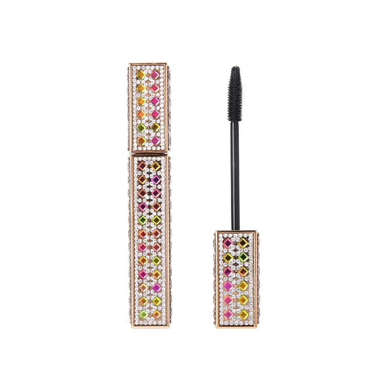 12ml Luxury Square Mascara Tube with Diamond Tube Empty Eyelash Cream Mascara Tube Makeup Cosmetic Packages Container