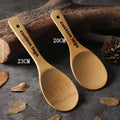 Custom Logo Bamboo Rice Serving Spoon for Home Restaurant No Plastic Wooden Rice Salad Spoons