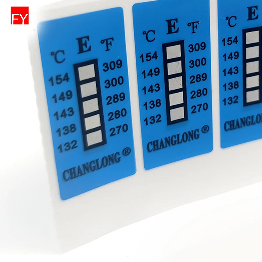 High Quality Irreversible Color Changing PET Reversible Stickers Temperature Indicator Sticker