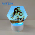 Personalized 3 Color Changing Transparent Sublimation Acrylic 3D Led Light Photo Frame Light Lamp