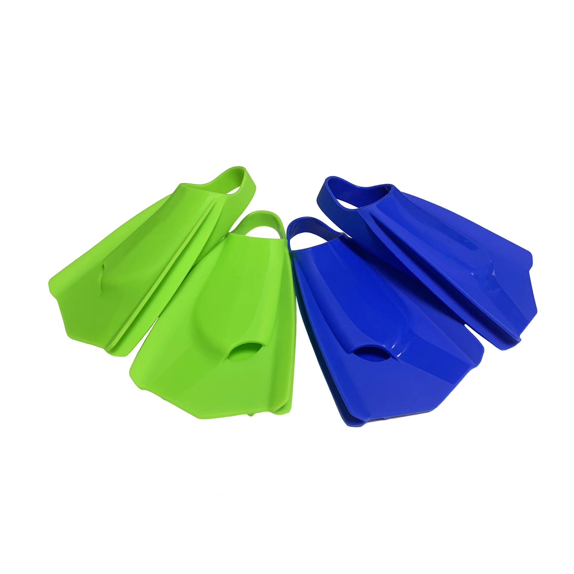 Open Heel Swimming Training Fin Adult Swim Training Fins Silicone Short Blade Flippers
