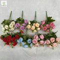 Nordic Europe Artificial 10 Head Peony Simulation Silk Flower Bouquet Store Placement Home Decoration