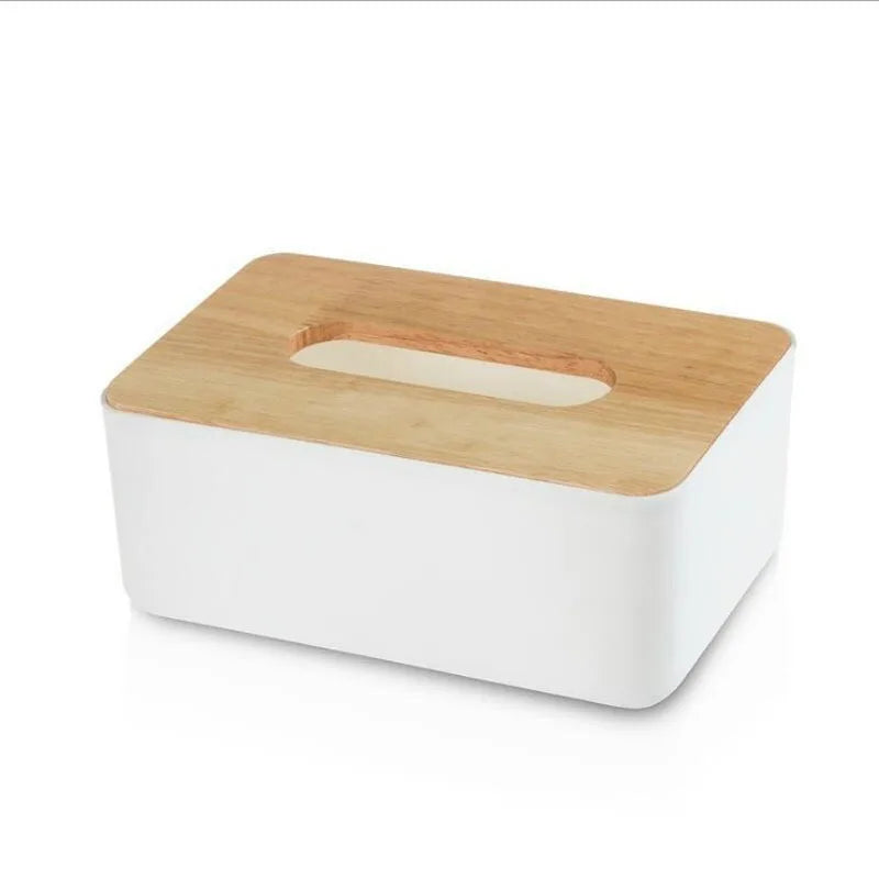 Creative Household Simple Modern Luxury Rectangular Plastic Tissue Box for Living Room and Dining Storage