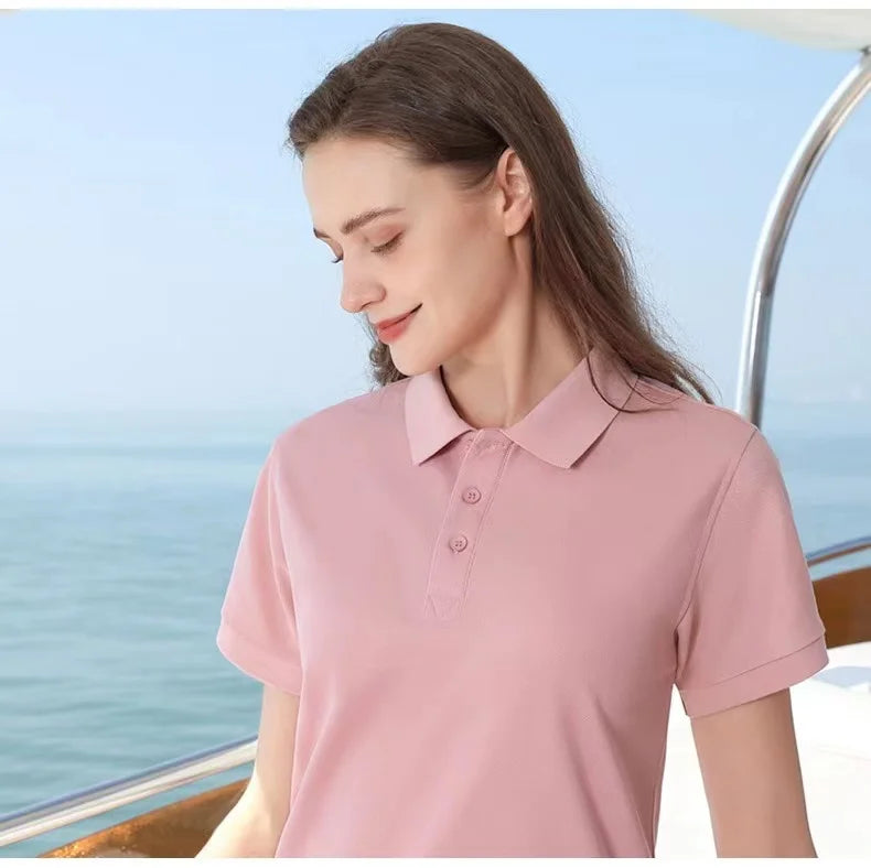 Unisex Casual 100% Cotton Golf for Polo T Shirts Plus Size Custom Logo Design Blank Plain for Men Woven Fabric Solid Pattern