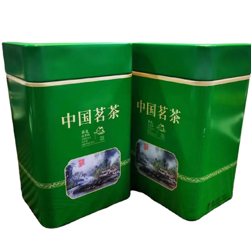 Eu Standard Gift Package High Mountain Green Tea Chinese Harvest Loose Leaf Health Tea Box Packaging