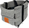 Dog Car Booster Seat Eco-Friendly 100% Cotton Solid Pattern Removable Washable Safety Storage Travel Bag with Straps