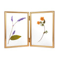 Customized Aibo Eco-Friendly Desktop Table Display Hinged Metal Folding Picture Photo Frames Gold Silver for Home Decoration