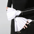 TWOTWINSTYLE 2024 New Wholesale Fashion Pleated Gloves Flared Detachable Sleeve Cuffs All-match Basic Clothes Accessories