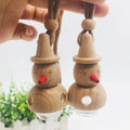 Manufacturer Empty Varied Hanging Car Vent Perfume Diffuser Glass Bottle Air Freshener Screen Printing Cosmetic Packing Wooden
