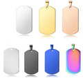Wholesale Metal Stainless Steel Custom Blank Dog Tag Pet Tag Multi-Color Customizable Blank Engravable Jewelry Accessories