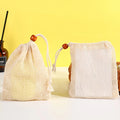 10pcs Sisal Linen Cotton Mesh Drawstring Packaging Soap Saver Gift Pouch Organic Cosmetic Soap Bag