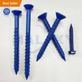 MALAXY 1/4 3/16 C1022 Hex Head Phillips Drive 1000 Hours Blue or White Ruspert Tapcon Concrete Screws