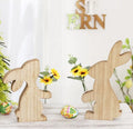 Easter Decorations Ins Simple Rabbit Wooden Handicrafts Vase Wooden Handicrafts