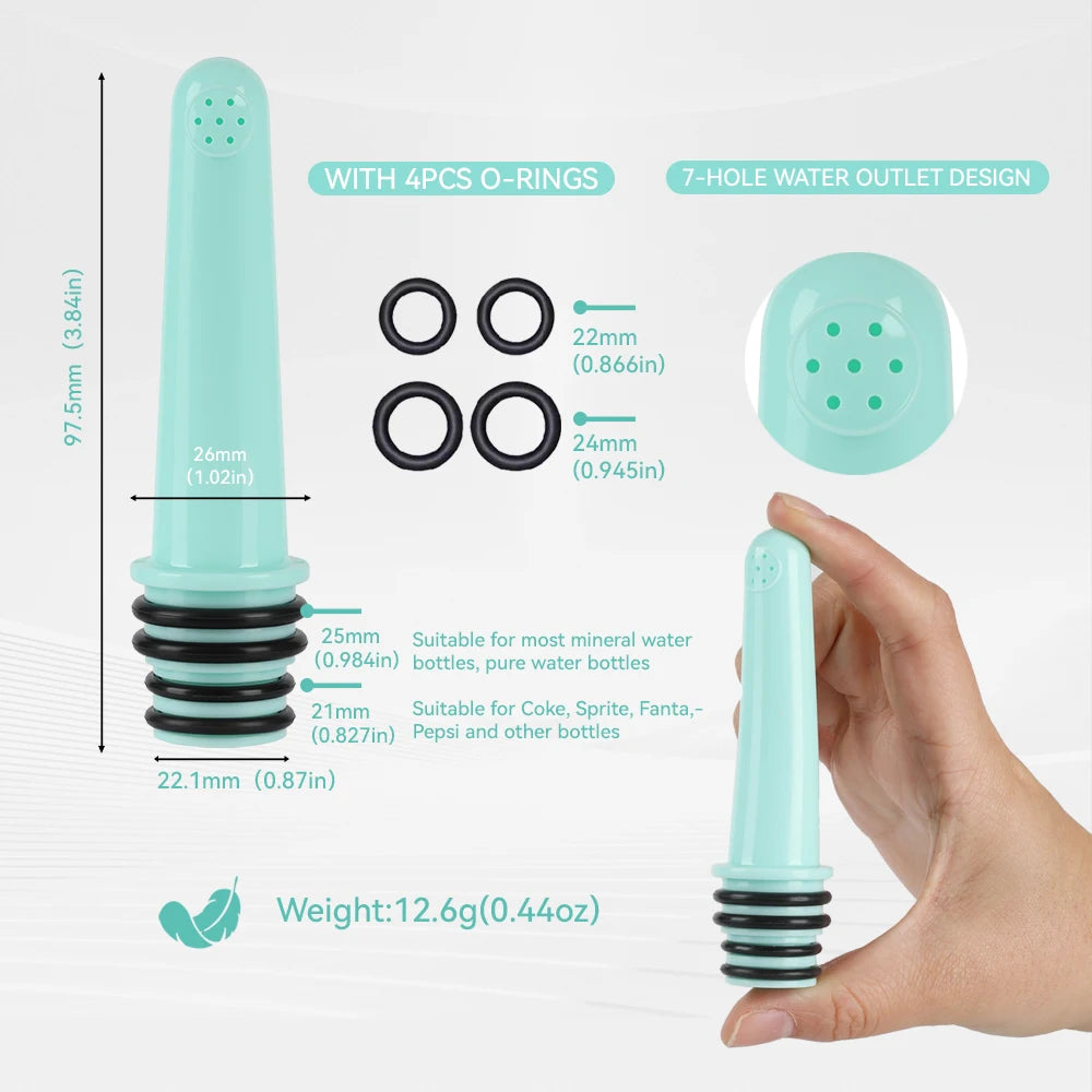 One Piece Portable Mini Pocket Bidet Sprayer Easy-Carry Handheld Design Matching Plastic Bottle for Toilet Cleaning Outdoor Use