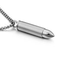Real U Custom Jewelry Bullet Pendant with Necklace Chain for Men in Stainless Steel High Quality Fashion Jewelry Neckla