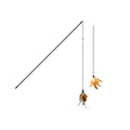2-in -1 Extension Rod Feather Cat Stick Cat Toy Cat Teaser