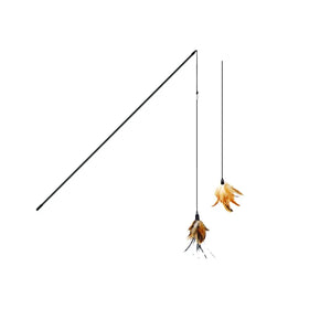 2-in -1 Extension Rod Feather Cat Stick Cat Toy Cat Teaser