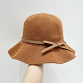 Women's Straw Sun Hat Packable Beach Bucket Hat Summer Floppy UV Protection Straw Hat