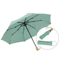 Fashion Wood Handle Umbrella Japanese 3 Folding Umbrella Windproof Wooden Handle Umbrellas