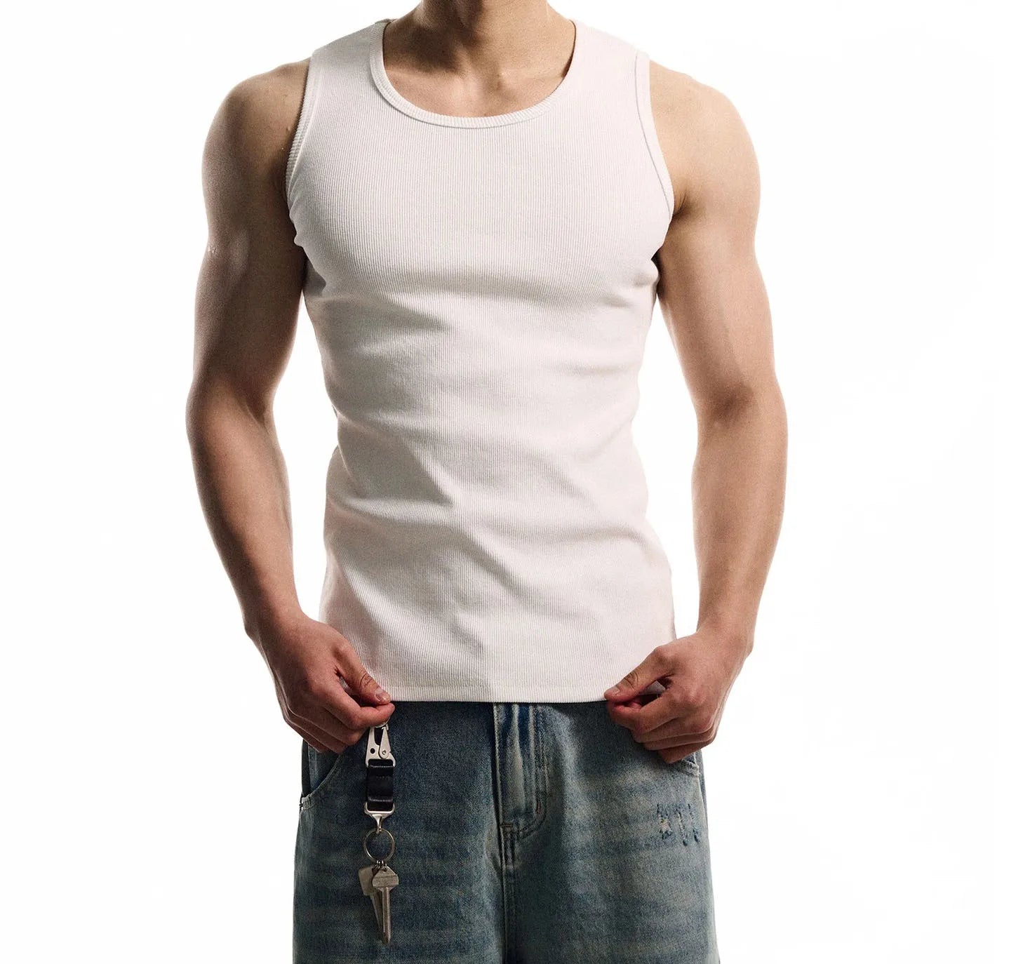 Cmax High Quality Custom logo Sleeveless T-shirts Sports Quick Dry Vest Mens Gym Sports Workout tank Top