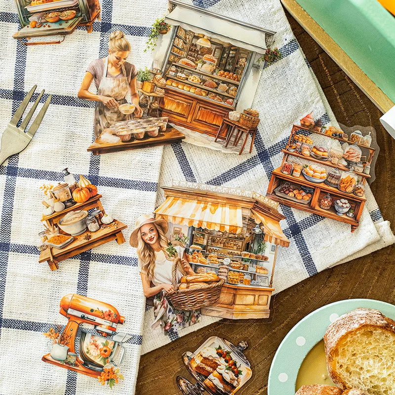 Gourmet Baking Decorative Sticker Pack 20 Sheets Per Pack 6 Shaped Landscapes for Craft Room Landscape Design