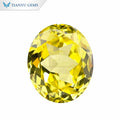 Tianyu Gems  Oval Cut Lab Grown Sapphire Yellow Sea Blue Green Light Yellow Purple Dark Dark Blue Color Loose Gemstones