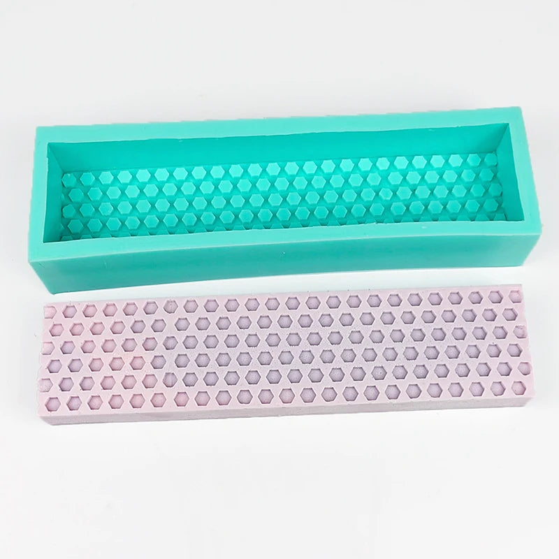 Early Riser Honeycomb Beehive Bee Bread Loaf Silicone Mold Soap Mold DIY Soap Making Supplies Handmade Loaf Bar Soap Mouldings