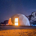 6 M 8 M Geodesic Glamping Dome Igloo Ball Tent House in Japan for Camping Hotel Resort