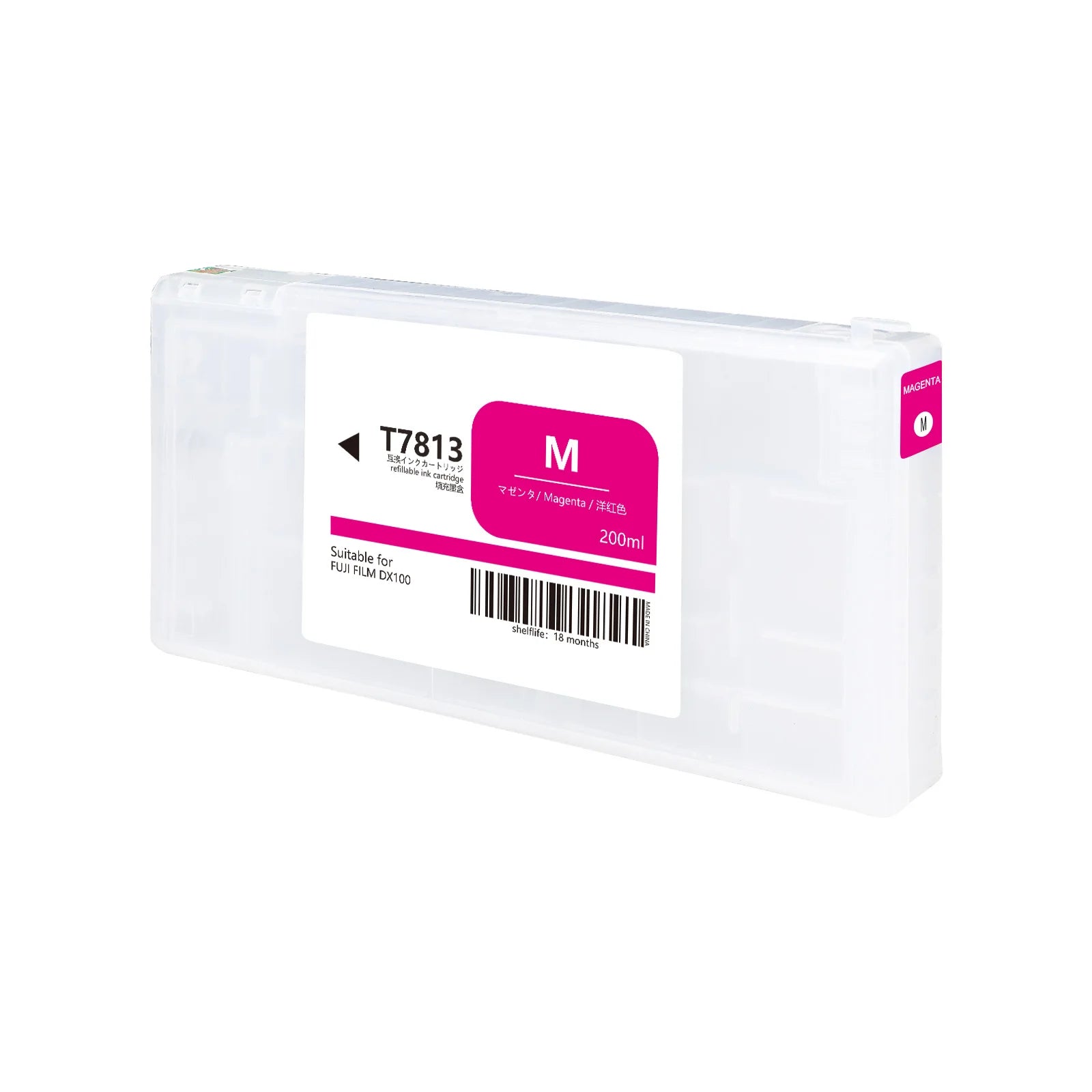 200ml T7811-T7816 DX100 Full for Cartridges for FUJIFILM DX-100 with UV Dye for 6 Colors Compatible