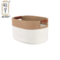 KUYUE Cotton Three-piece Storage Basket Rope Basket Organizer Rectangular Cotton Rope Basket Fabric Foldable Customized Logo 1kg