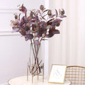 Real Touch Faux Flowers Supplies Artificial Eucalyptus Stem Bouquet with Greenery Silk Seeds for Wedding and New Year