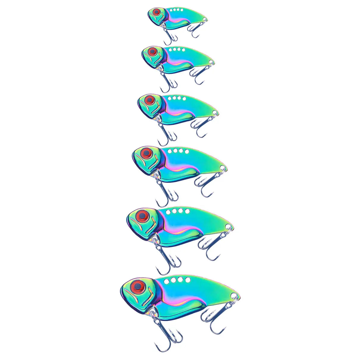 Outdoor New Design 3g 5g 9g 13g 17g 20g Metal Hard VIB Fishing Lure Swimming Sinking with Treble Hook Lure