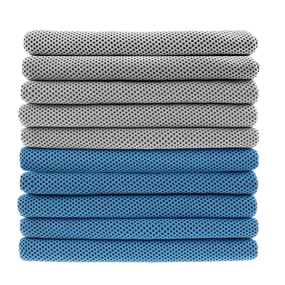 Wholesale Customized 30*100cm Microfiber Sports Towel Quick Cooling Fitness Towel That Dries Fast Plain Dyed for Summer Sports