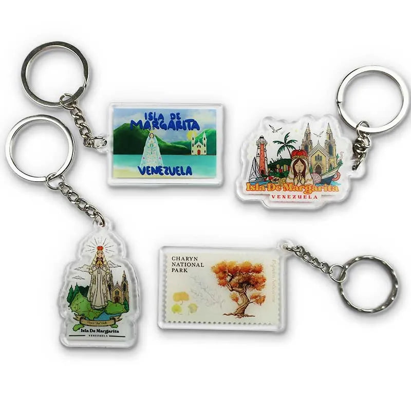 Make Your Own Design Custom Printed Transparent Acrylic Keychain Holographic Custom Printed Acrylic Charms