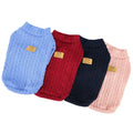 Simple Design Dog Sweaters Autumn Winter Dog Clothes Warm Pet Clothes Dog Cat Sweater Jumper