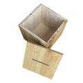 Custom Varnished Craft Gift Tissue Collecting Charity Storage Packaging Wood Bamboo Box