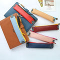 LOGO Custom Elastic Band PU Leather Pen Pencil Holder Pen Sleeve Case for Notebooks